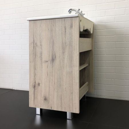 Тумба с раковиной Comforty Марио 00-00005206CF 60х50 напольная цвет серый