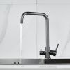 Смеситель для кухни Raffine F118T на мойку оружейная сталь