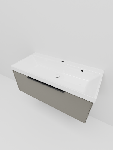 Тумба под раковину La Fenice Simpla FNC-01-SIM-C-100 100х44х35 подвесная цвет бежевый матовый - фото 2