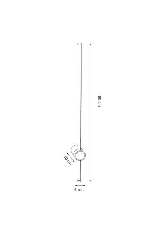Светильник настенный Arte Lamp Atmos (Атмос) A5409AL-1BK