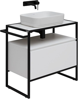 Тумба под раковину Allen Brau Priority 1.31002.WM 80х45х75 напольная цвет белый