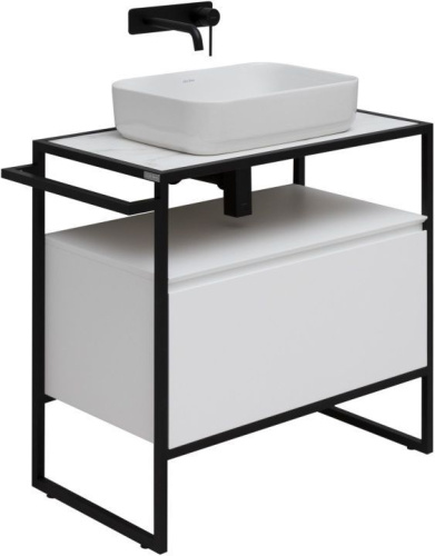 Тумба под раковину Allen Brau Priority 1.31002.WM 80х45х75 напольная цвет белый