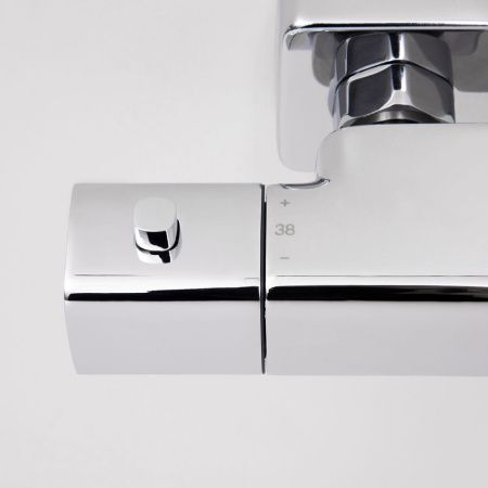 Смеситель для душа Wasserkraft Naab 8600 8611 Thermo настенный хром с термостатом