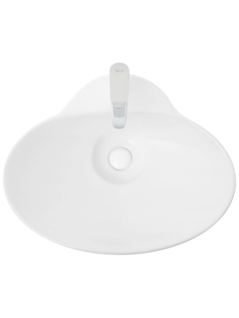 Раковина из сантехнического фаянса WeltWasser WW SK 10000004584 50 см накладная цвет белый 1 отверстие под смеситель