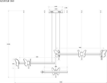 Люстра подвесная Arte Lamp Darcy (Дарцы) A2187LM-3GO