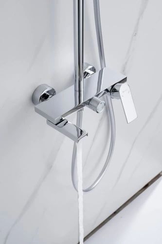 Душевая стойка Knotlor KN-72 настенная цвет хром - фото 5