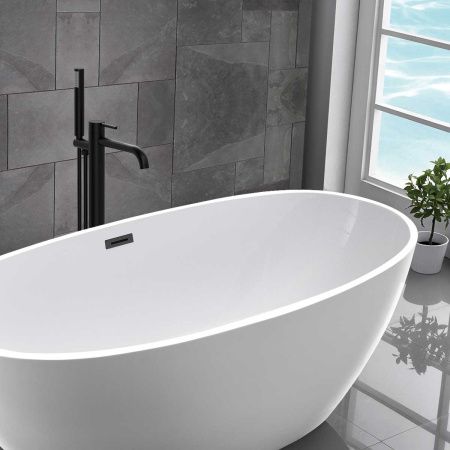 Смеситель Vincea Desire VTF-1DMB напольный черный