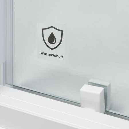 Душевой уголок Wasserkraft 44S19 100х100 стекло прозрачное профиль белый без поддона