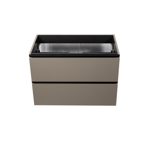 Тумба под раковину Visobath Granada 76543/87602 80х45х55 подвесная цвет кварц - фото 3