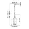 Светильник подвесной Hinkley Gentry (Гентры) HK-GENTRY-P-S-PB