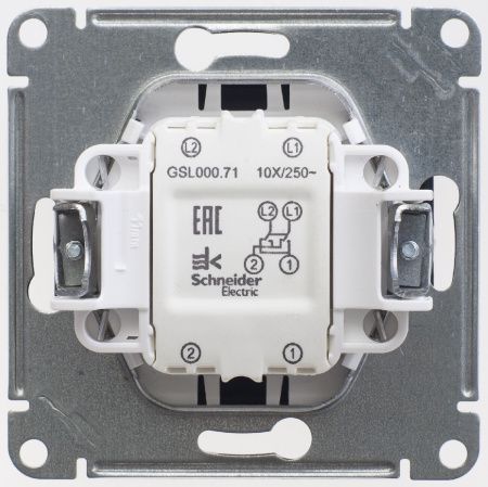 Переключатель перекрестный, сх.7, 10АХ Systeme Electric Glossa (Глосса) GSL000771
