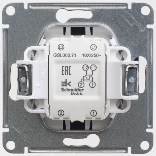 Переключатель перекрестный, сх.7, 10АХ Systeme Electric Glossa (Глосса) GSL000771 - фото 2