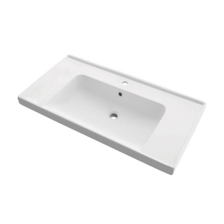 Раковина керамическая Dreja Grace 641617 90х50 подвесная цвет белый 1 отверстие под смеситель