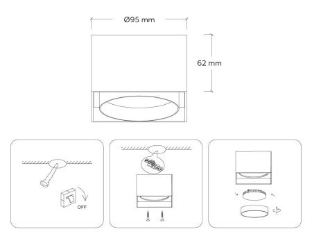 Светильник накладной Ambrella Light GX Standard tech (ГКС Стандард тецх) TN70866