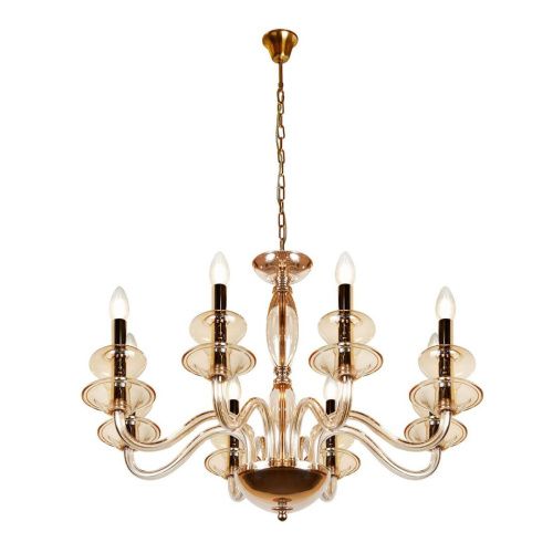 Люстра подвесная iLamp Mercury (Мерцуры) P9448-8 Gold - фото 4