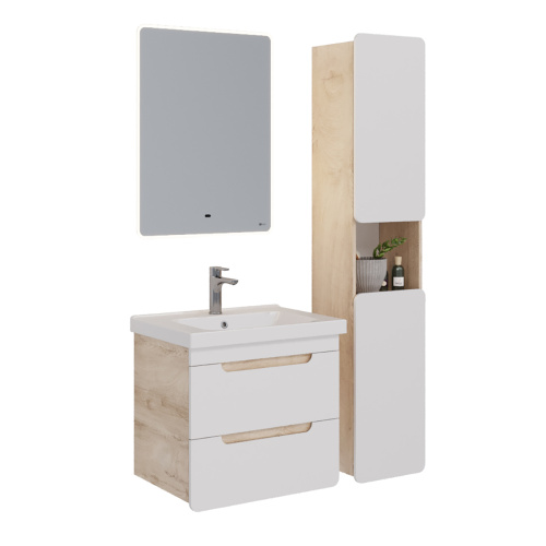 Шкаф-пенал LeMark Olivia LM08OL35P 35х30х170 напольный/подвесной цвет белый - фото 5