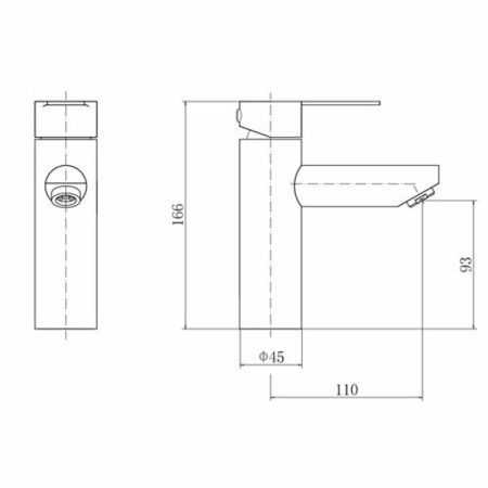 Смеситель Fashun A51101 на раковину сатин