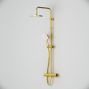 Душевая стойка Am.Pm X-Joy F0785A499 настенная цвет золото с термостатом