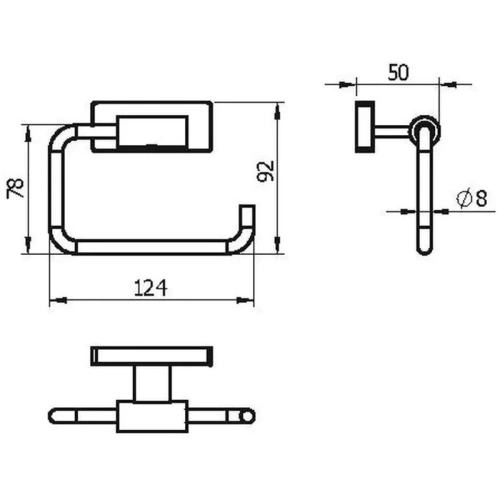 Бумагодержатель Langberger ALSTER 10943B - фото 2