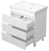 Тумба под раковину Misty Софт П-Соф-01075-0113Я 70х50 напольная цвет белый