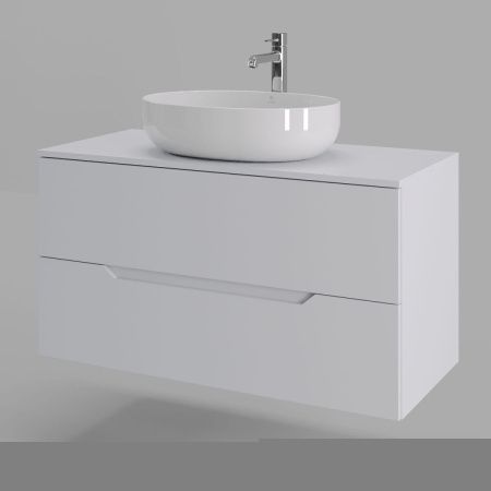 Тумба с раковиной Orange Line Li-100TuwMDF+B05-520W 100х50