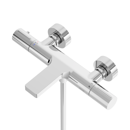 Смеситель для ванны и душа Sancos Etna SC9006CH настенный хром с термостатом