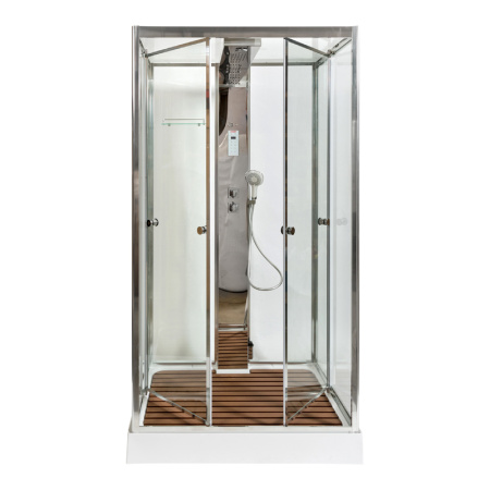 Душевая кабина AvaCan Z122STEAM 120х90 прямоугольная с крышей ориентация универсальная