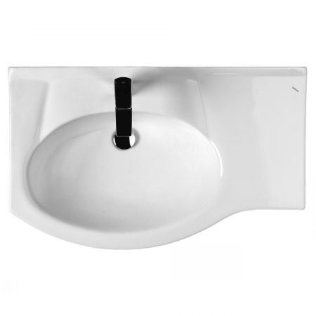 Раковина из сантехнического фарфора Santek Коралл 1WH110228 80х50 встраиваемая цвет белый 1 отверстие под смеситель