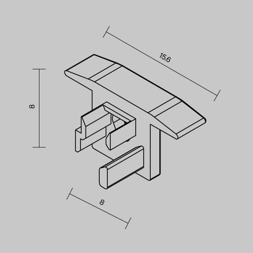 Комплект заглушек Maytoni Led Strip 642084 - фото 4