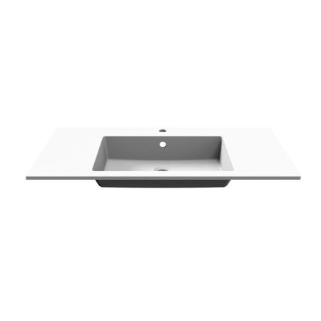 Раковина из искусственного камня Uperwood Megan 45481000004 100х50 полувстраиваемая цвет белый