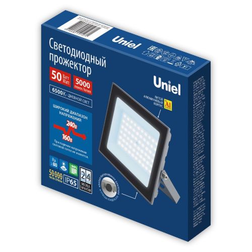 Прожектор Uniel ULF-F23 ULF-F23-50W/6500K IP65 160-240V GREY - фото 2