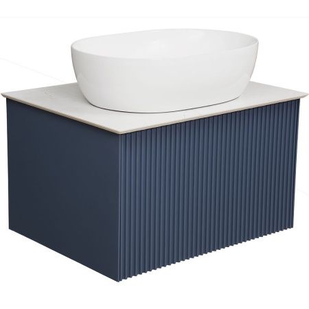 Тумба под раковину La Fenice Terra FNC-01-TER-BG-60 60х50 подвесная цвет синий