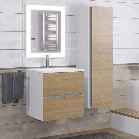 Тумба с раковиной Uperwood Barsa 29830205646 50х50 цвет коричневый