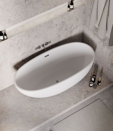 Ванна акриловая Grossman Fly GR-1104M 170х75 отдельностоящая овальная с ножками