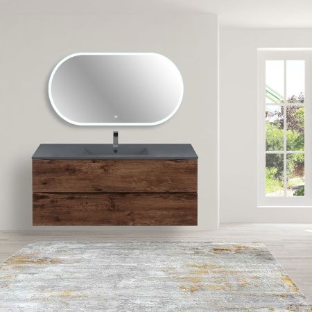 Тумба под раковину Vincea Mia VMC-2MC120RW 120х50 подвесная цвет коричневый