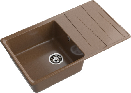 Кухонная мойка Granfest Level LV-860L терракот 86х50 цвет коричневый поверхность матовая