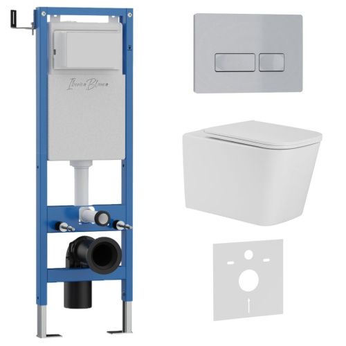 Комплект унитаз с инталляцией и клавишей смыва Iberica Blanca TOLEDO ALTO IB.001M.TLA.234.214 - фото 2