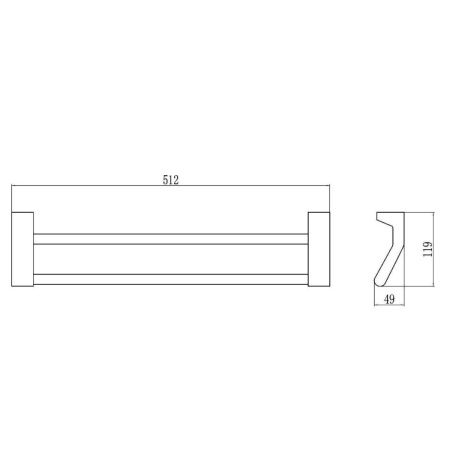 Полотенцедержатель Savol S-507348