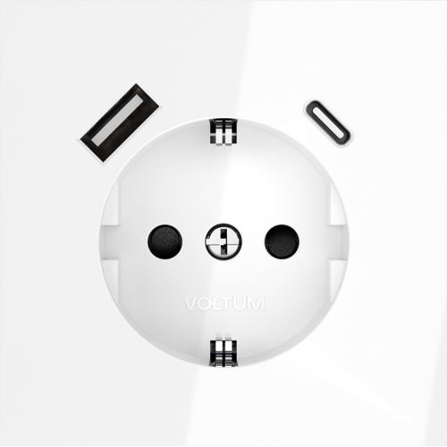 Розетка с USB, A+C VOLTUM S70 VLS040501 - фото 3