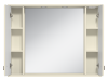 Зеркало-шкаф Misty Лувр П-Лвр03105-10142Ш 110х80 подвесной цвет бежевый
