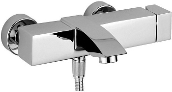 Смеситель для ванны с душем Paffoni Level LEC022CR настенный хром