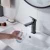 Смеситель Shevanik S4201T на раковину оружейная сталь