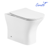 Унитаз приставной Cerutti SPA CT7841 белый с сиденьем микролифт безободковый каскадный смыв