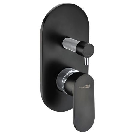 Смеситель для ванны и душа Wasserkraft Elbe 7400 7441 встраиваемый в стену нержавеющая сталь