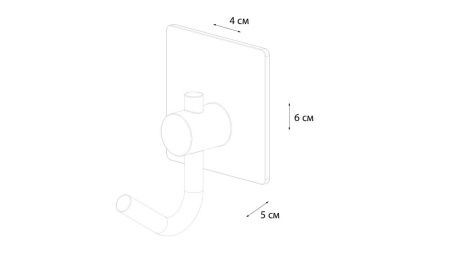 Крючок для ванной Fixsen Practica FX-560B