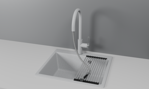 Смеситель для кухни Granula 8168, БАЗАЛЬТ на мойку базальт - фото 2