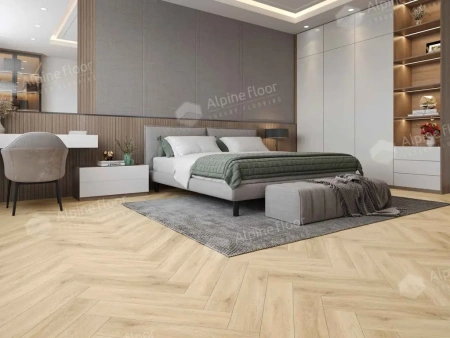Кварцвиниловая плитка Alpine Floor Parquet LVT ECO-16-24 Дуб Ригел6 толщина 0.25 см 43 класс 590х118