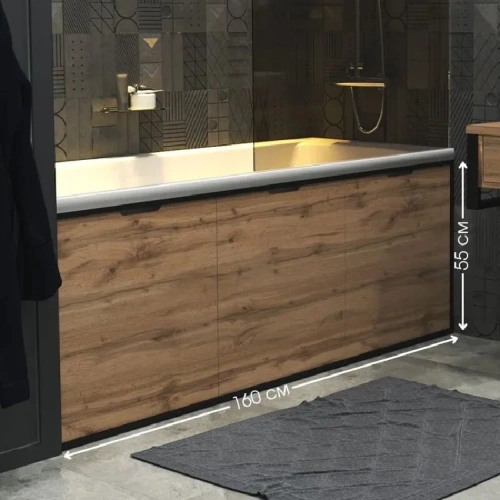 Экран для ванны 1MarKa Grunge loft GL160CraftGold - фото 2