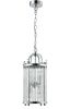 Светильник подвесной Crystal Lux Tadeo (Тадео) TADEO SP4 D200 CHROME/TRANSPARENTE