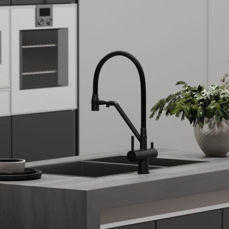 Смеситель для кухни Sancos Dora SC4003MB на мойку черный